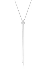 エティカ レディース アクセサリー ネックレス・チョーカー レース Ettika Pav Teardrop Bolo Lariat Necklace SILVER シルバーのサムネイル