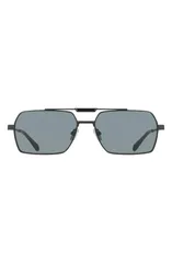 フェラガモ メンズ アクセサリー サングラス・アイウェア FERRAGAMO 61mm Navigator Sunglasses MATTE BLACK ブラックのサムネイル