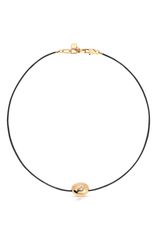 h'eres CETACEA LEATHER CHOKER NECKLACE - メルカリ