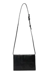 オールセインツ レディース バッグ レザー AllSaints Uma Leather Crossbody Bag BLACK ブラックのサムネイル