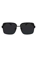 フェラガモ レディース アクセサリー サングラス・アイウェア FERRAGAMO Gancini 57mmodified Rectangular Sunglasses MATTE BLACK ブラックのサムネイル