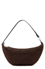 オールセインツ レディース バッグ AllSaints Micro Luna Raffia Shoulder Bag COGNAC BROWN ブラウンのサムネイル