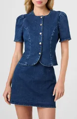 フレンチコネクション レディース トップス シャツ デニム French Connection Delancey Denim ButtonUp Shirt DARK WASH INDIGO インディゴのサムネイル