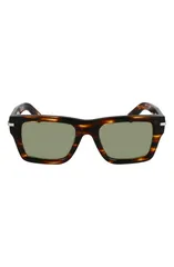 フェラガモ メンズ アクセサリー サングラス・アイウェア FERRAGAMO Prisma 53mmodified Rectangular SunglassesTRIPED BROWN ブラウンのサムネイル
