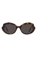 ロエベ レディース アクセサリー サングラス・アイウェア ミニ Loewe Thin Mini 54mm Oval Sunglasses DARK HAVANA BROWN ブラウンのサムネイル