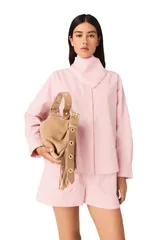 マージュ レディース トップス シャツ maje Shirt with removable scarf Pink ピンクのサムネイル