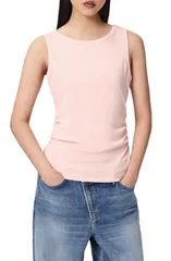 オールセインツ レディース トップス シャツ ギャザー AllSaints Katarina Side Ruched Top CRYSTAL PINK ピンクのサムネイル