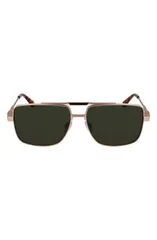 フェラガモ メンズ アクセサリー サングラス・アイウェア FERRAGAMO Gancini Prisma 60mm Navigator Sunglasses GOLD ゴールドのサムネイル