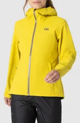 アウトドアリサーチ レディース アウター コート ジャケット Outdooresearch Stratoburst Packable Rain Jacket YELLOWPOPLAR イエローのサムネイル