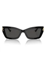 ジミーチュー メンズ アクセサリー サングラス・アイウェア Jimmy Choo 55mm Cat Eye Sunglasses BLACK DARK GREY ブラックのサムネイル