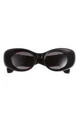 ロエベ レディース アクセサリー サングラス・アイウェア Loewe Anagram 49mm Small Rectangular SunglassesHINY BLACK SMOKE ブラックのサムネイル