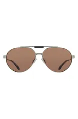 フェラガモ メンズ アクセサリー サングラス・アイウェア FERRAGAMO 62mm Oversize Aviator SunglassesHINY GOLD ゴールドのサムネイル
