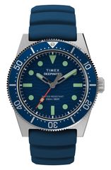 タイメックス メンズ アクセサリー 腕時計 Timex Deepwatereef Synthetic Strap Watch 41mm BLUE ブルー