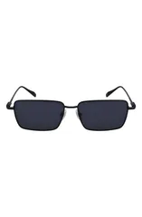 フェラガモ メンズ アクセサリー サングラス・アイウェア FERRAGAMO Gancini Evolution 57mm Rectangular Sunglasses MATTE BLACK ブラッのサムネイル