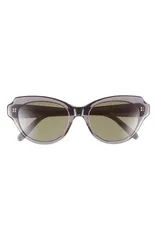 ロエベ レディース アクセサリー サングラス・アイウェア Loewe Slim 53mm Round Sunglasses GREY OTHER GREEN グレーのサムネイル