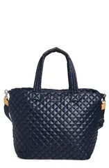 エムジーウォレス レディース バッグ キルティング ナイロン MZ Wallace Large Metro Deluxe Quilted Nylon Tote DAWNのサムネイル
