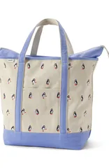 ランズエンド レディース バッグ Lands End Zip Top Canvas Tote Bag White ホワイトのサムネイル