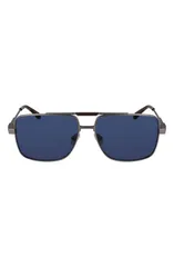 フェラガモ メンズ アクセサリー サングラス・アイウェア FERRAGAMO Gancini Prisma 60mm Navigator Sunglasses MATTE LIGHT RUTHENIUのサムネイル