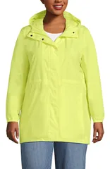ランズエンド レディース アウター コート プラスサイズ Lands End Squall Packable Waterproof Raincoat Plus Soft Limoncello Yellのサムネイル