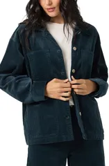 オニール レディース アウター ジャケット・ブルゾン コーデュロイ ONeillangford Corduroy Shacket SLATE スレートのサムネイル