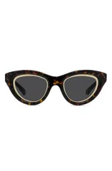 ロエベ レディース アクセサリー サングラス・アイウェア Loewe Anagram 53mm Cat Eye Sunglasses DARK HAVANA SMOKE スモークのサムネイル
