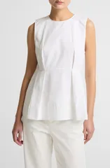 ヴィンス レディース トップス シャツ ノースリーブ Vince Paneled Sleeveless TopTIC WHITE ホワイトのサムネイル