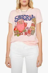 マザー レディース トップス Tシャツ グラフィック MOTHER The Lil Ringer Graphic TShirt SANGRIAのサムネイル