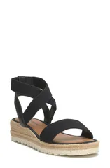 ラッキーブランド レディース シューズ サンダル アンクル Lucky Brand Thimbankle Wrap Espadrille Sandal Women BLACK LINELS ブラックのサムネイル