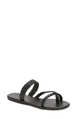 アンシエントグリークサンダル レディース シューズ Ancient Greek Sandals Daphnae Raffia Sandal Women BLACK ブラックのサムネイル