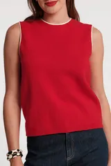 フランセスバレンタイン レディース アウター パーカー・スウェット カラーブロック Frances Valentine Darling Shell Colorblock Piping RedOysteのサムネイル