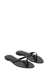 マンゴ レディース シューズ サンダル MANGO Flip Flop Women BLACK ブラックのサムネイル
