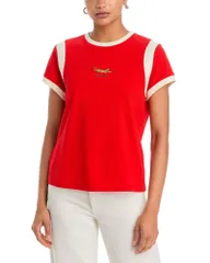 マザー レディース トップス Tシャツ MOTHER The Boxie Goodie Insetee Mother Jagのサムネイル