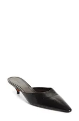 ザ ロウ レディース シューズ スニーカー ヒール The Row Liiisa Pointed Toe Kitten Heel Mule Women BLACK ブラックのサムネイル