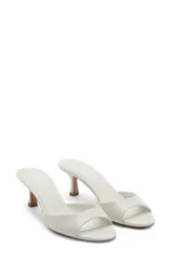 マンゴ レディース シューズ パンプス サンダル ヒール MANGO Kitten Heel Sandal Women ECRU エクリュのサムネイル