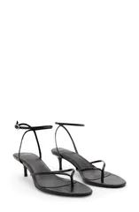 マンゴ レディース シューズ サンダル アンクル MANGO Ankle Strap Sandal Women CHOCOLATE チョコレートのサムネイル