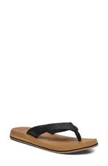 サヌーク レディース シューズ サンダル Sanuk Yoga Mat II Flip Flop Women BLACK TAN ブラックのサムネイル