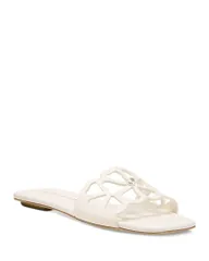 スチュアート ワイツマン レディース シューズ サンダル Stuart Weitzman Womens Jasmine Slide Sandals Cream クリームのサムネイル