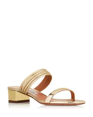 アクアズーラ レディース シューズ サンダル Aquazzura Womens Collier 35 Sandalsoft Gold ゴールドのサムネイル