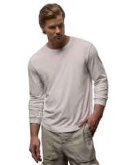 ジェームス パース メンズ トップス シャツ James Perse Shirttail Hem Crew Tee White ホワイトのサムネイル