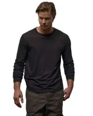 ジェームス パース メンズ トップス シャツ James Perse Shirttail Hem Crew Tee Black ブラックのサムネイル