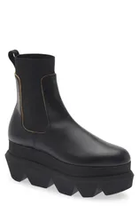 サカイ レディース シューズ スニーカー チェルシーブーツ チェルシー ブーツ Sacai Lug Sole Chelsea Boot Women BLACK ブラックのサムネイル