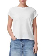 オールセインツ レディース トップス Tシャツ コットン ALLSAINTS Anna Cotton Tee Chalk White ホワイトのサムネイル