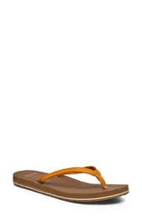 サヌーク レディース シューズ サンダル Sanuk Yoga Joy II Flip Flop Women TOPAZ TAN タンのサムネイル