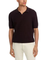 ボス メンズ アウター ニット・セーター ポロシャツ BOSS H Natalo Polo Sweater Dark Brown ブラウンのサムネイル