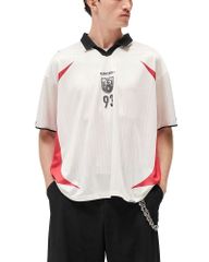 リプレゼント メンズ トップス ポロシャツ Represent Spike Football Polo Flat White ホワイト