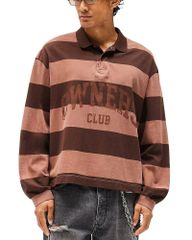 リプレゼント メンズ トップス シャツ Represent Ownerstripe Rugby Shirt Sienna ストライプ