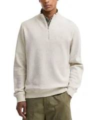 バブアー メンズ アウター パーカー・スウェット ハーフジップ シャツ Barbouravensworthalf Zip Sweatshirt Ecru Marl エクリュのサムネイル