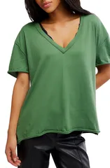 フリーピープル レディース トップス Tシャツ Vネック Free People Nina VNeck TShirt FOREST FAIRY フォレストのサムネイル