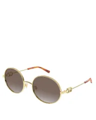 ヴァレンティノ レディース アクセサリー サングラス・アイウェア Valentino Garavani Round Sunglasses 56mm Gold ゴールドのサムネイル