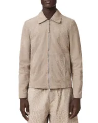 オールセインツ メンズ アウター ジャケット・ブルゾン スエード ALLSAINTS Hockley Suede Jacket Pasilla Brown ブラウンのサムネイル